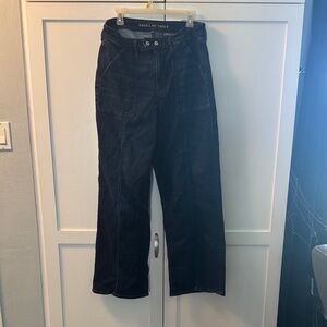 American Eagle Dark Denim Wide-Leg Jeans